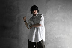 画像をギャラリービューアに読み込む, KLASICA LOOSE HALF SLEEVE SHIRT / BROAD CLOTH (GARMENT WASHED) (WHITE)