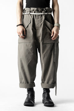 画像をギャラリービューアに読み込む, ISAMU KATAYAMA BACKLASH WIDE TAPERED PANTS / SALT SHRINKAGE TYPEWRITER CLOTH