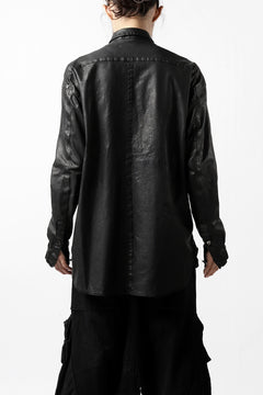 Load image into Gallery viewer, ISAMU KATAYAMA BACKLASH RELAXY LEATHER SHIRT-JACKET / ITALY SHOULDER 0.6mm
