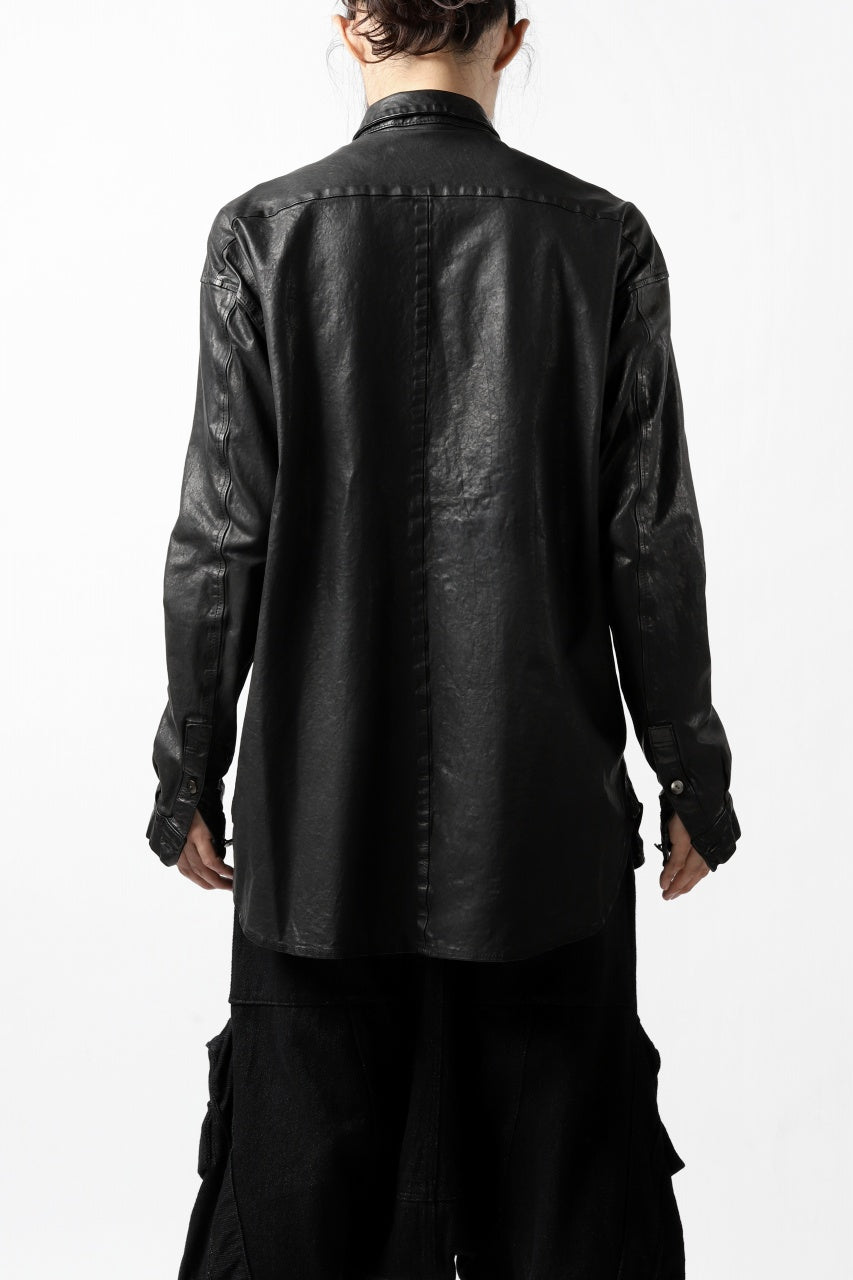 Load image into Gallery viewer, ISAMU KATAYAMA BACKLASH RELAXY LEATHER SHIRT-JACKET / ITALY SHOULDER 0.6mm