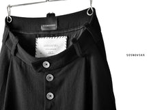 画像をギャラリービューアに読み込む, SOSNOVSKA exclusive KNEE STITCHED PANTS (BLACK)