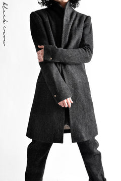 Load image into Gallery viewer, blackcrow standcollar tailorcoat (wool dark check)