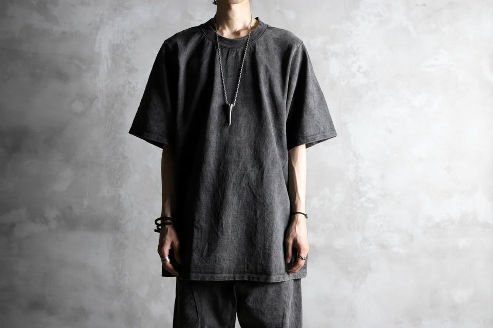 Load image into Gallery viewer, KLASICA RELAX SIZED SQUARE TEE / GARMENT PIGMENT DYED (PIGMENT GREY)