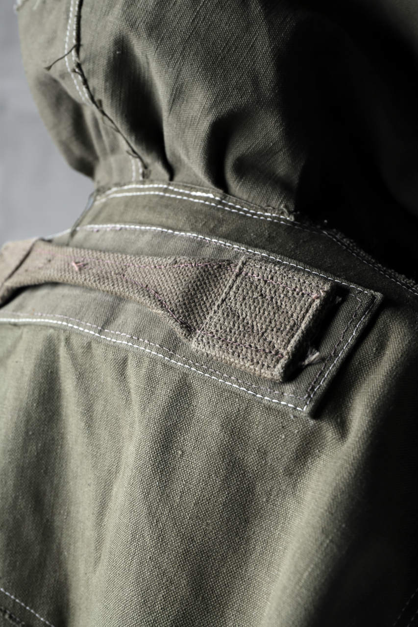 画像をギャラリービューアに読み込む, BACKLASH x LOOM exclusive RECONSTRUCTIVE HOODED JACKET / VINTAGE MILITARY CANVAS