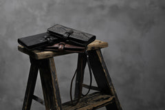 Load image into Gallery viewer, ISAMU KATAYAMA BACKLASH SMART PHONE CASE/PURSE / ITALY DOUBLE SHOULDER (DARK BROWN)