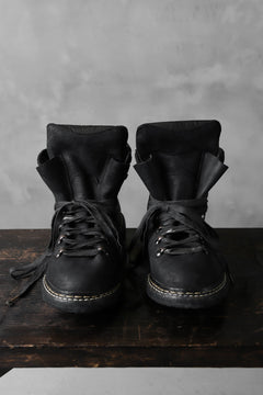 画像をギャラリービューアに読み込む, A DICIANNOVEVENTITRE A1923 Norwegian Laced Boots SH2 / Cavallo Oilo (NERO)
