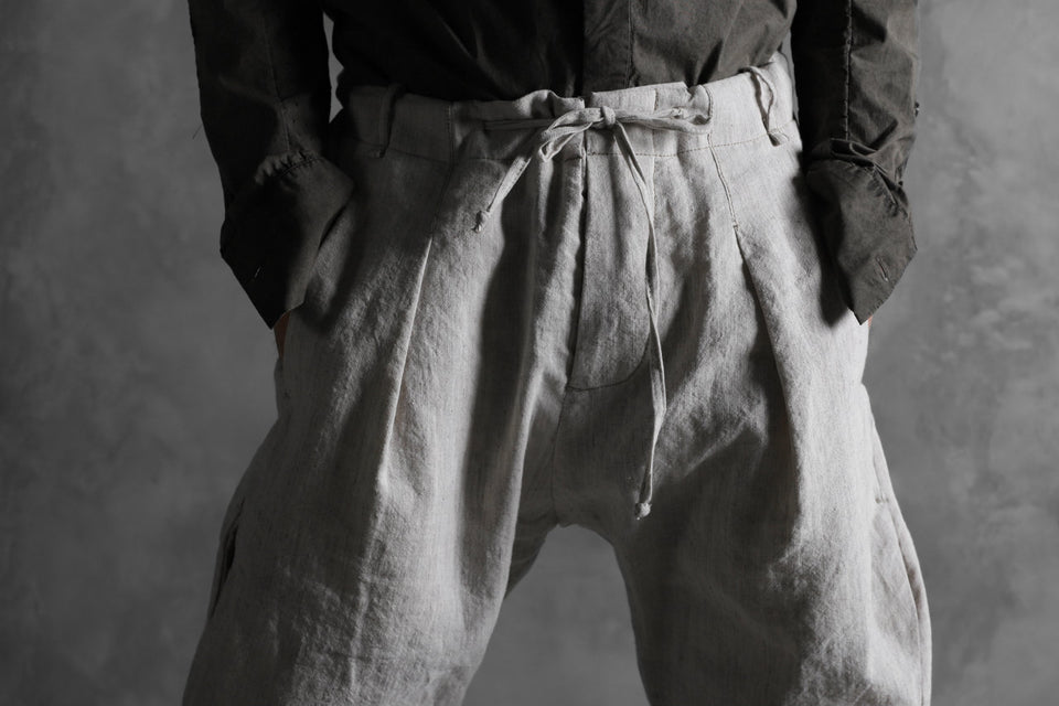 画像をギャラリービューアに読み込む, masnada PANTA BAGGY VAN 6POCKETS / CRUMPLED LINEN COTTON (CHALK)