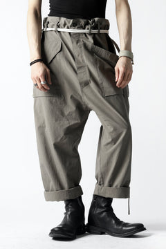 画像をギャラリービューアに読み込む, ISAMU KATAYAMA BACKLASH WIDE TAPERED PANTS / SALT SHRINKAGE TYPEWRITER CLOTH