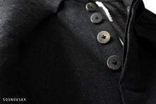 画像をギャラリービューアに読み込む, SOSNOVSKA exclusive CLOWN STYLE LINEN PANTS (BLACK)