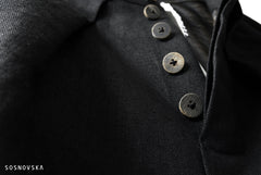 画像をギャラリービューアに読み込む, SOSNOVSKA exclusive CLOWN STYLE LINEN PANTS (BLACK)