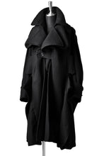 画像をギャラリービューアに読み込む, Yohji Yamamoto DOUBLE DEFORMED TRENCH COAT (BLACK)