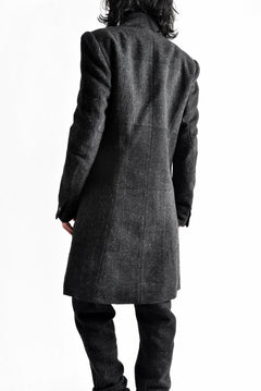Load image into Gallery viewer, blackcrow standcollar tailorcoat (wool dark check)