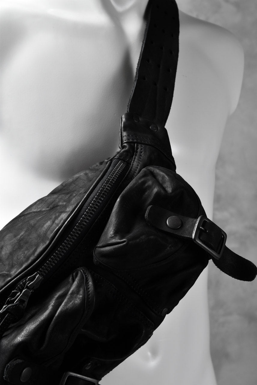 Load image into Gallery viewer, ISAMU KATAYAMA BACKLASH "DoubleShoulder" MIL-BAG (BLACK)