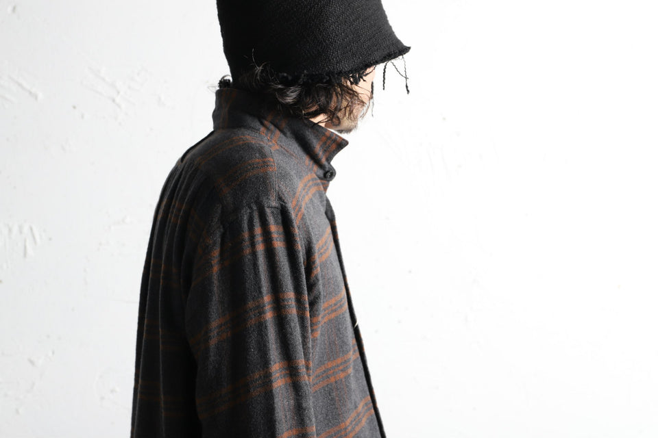 Load image into Gallery viewer, COLINA GARDENER CHECK SHIRT / SOFT FLANNEL (GREY x BROWN)