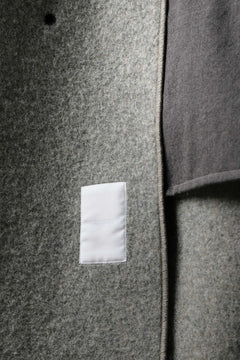 画像をギャラリービューアに読み込む, sus-sous foot guards great coat / W100 Harris melton raised washer (TOP GREY BEIGE)