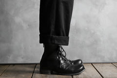 画像をギャラリービューアに読み込む, KLASICA GRIOTTE 2 TUCKED WIDE TROUSERS / CHINO CLOTH (BLACK)