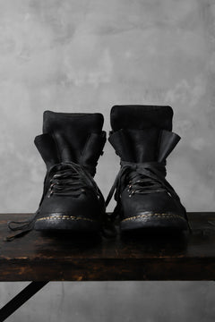 画像をギャラリービューアに読み込む, A DICIANNOVEVENTITRE A1923 Norwegian Laced Boots SH2 / Cavallo Oilo (NERO)
