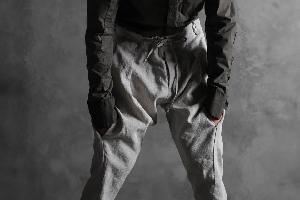 画像をギャラリービューアに読み込む, masnada PANTA BAGGY VAN 6POCKETS / CRUMPLED LINEN COTTON (CHALK)