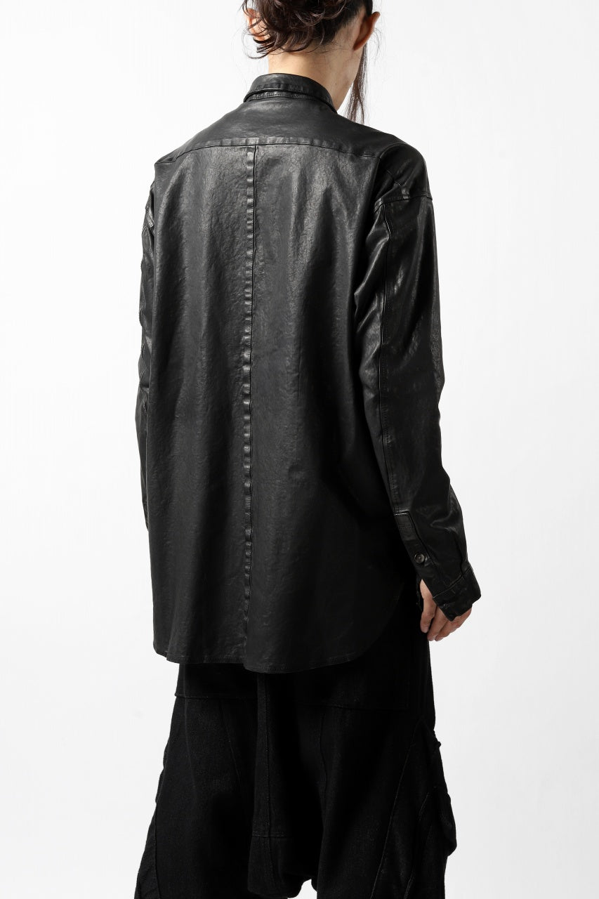 Load image into Gallery viewer, ISAMU KATAYAMA BACKLASH RELAXY LEATHER SHIRT-JACKET / ITALY SHOULDER 0.6mm
