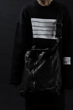 画像をギャラリービューアに読み込む, ISAMU KATAYAMA BACKLASH 2WAY ZIP BAG / ITALY SHOULDER OBJECT DYED (BLACK)