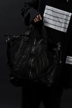 画像をギャラリービューアに読み込む, ISAMU KATAYAMA BACKLASH 2WAY ZIP BAG / ITALY SHOULDER OBJECT DYED (BLACK)