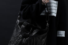 画像をギャラリービューアに読み込む, ISAMU KATAYAMA BACKLASH 2WAY ZIP BAG / ITALY SHOULDER OBJECT DYED (BLACK)