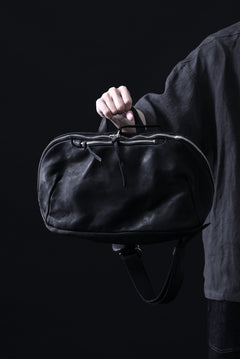Load image into Gallery viewer, ISAMU KATAYAMA BACKLASH CROSS BODY BAG / DOUBLE-SHOULDER OBJECT DYED (BLACK)