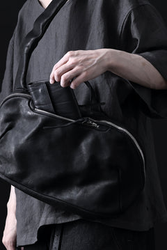 Load image into Gallery viewer, ISAMU KATAYAMA BACKLASH CROSS BODY BAG / DOUBLE-SHOULDER OBJECT DYED (BLACK)
