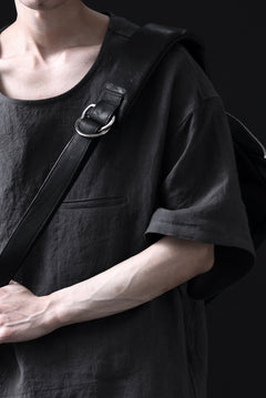 Load image into Gallery viewer, ISAMU KATAYAMA BACKLASH CROSS BODY BAG / DOUBLE-SHOULDER OBJECT DYED (BLACK)