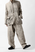 画像をギャラリービューアに読み込む, YUTA MATSUOKA wide tapered pants / safiran linen (ecru)