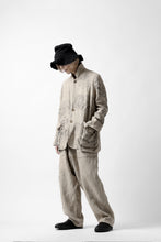 画像をギャラリービューアに読み込む, YUTA MATSUOKA wide tapered pants / safiran linen (ecru)