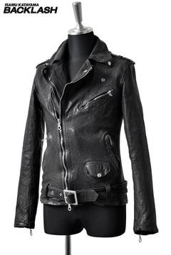 Load image into Gallery viewer, ISAMU KATAYAMA BACKLASH exclusive "FLEETWOOD" RIDERS JACKET (BLACK)