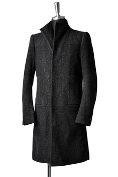 Load image into Gallery viewer, blackcrow standcollar tailorcoat (wool dark check)