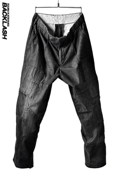 Load image into Gallery viewer, ISAMU KATAYAMA BACKLASH BORO TAPERED PANTS (BLACK)
