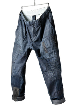 Load image into Gallery viewer, ISAMU KATAYAMA BACKLASH BORO TAPERED PANTS (INDIGO)