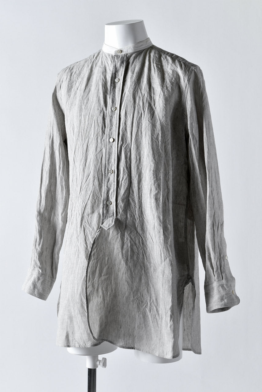 Load image into Gallery viewer, sus-sous officer shirt / LW yarndyed stripe (NATURAL×STRIPE)
