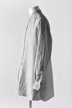 Load image into Gallery viewer, sus-sous officer shirt /L100 sumi dyed (LIGHT GREY)