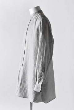 Load image into Gallery viewer, sus-sous officer shirt /L100 sumi dyed (LIGHT GREY)