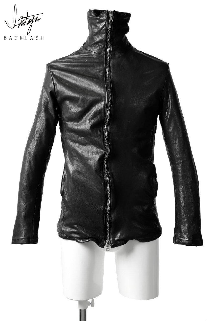 画像をギャラリービューアに読み込む, ISAMU KATAYAMA BACKLASH SOLID NECK JACKET / VINTAGE FINISHED CALF