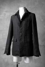 Load image into Gallery viewer, blackcrow shirt-collar 5B jacket / hemp (black)