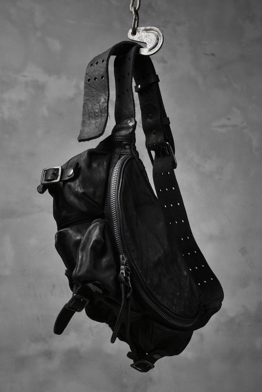 Load image into Gallery viewer, ISAMU KATAYAMA BACKLASH "DoubleShoulder" MIL-BAG (BLACK)