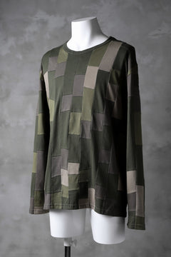 Load image into Gallery viewer, ISAMU KATAYAMA BACKLASH PATCHWORK-PRODUCTION JERSEY TOPS (KHAKI)