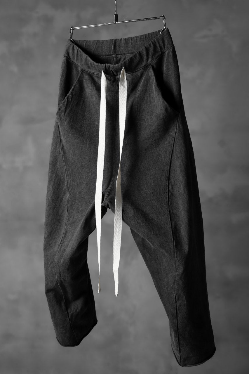 Load image into Gallery viewer, KLASICA DROP CROTCH CURVED PANTS / GARMENT PIGMENT DYED (PIGMENT GREY)