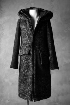 画像をギャラリービューアに読み込む, PAL OFFNER PADDED HOODNECK COAT (TWEEDY MELANGE)