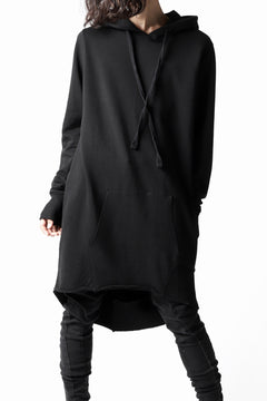 画像をギャラリービューアに読み込む, thomkrom BRUSHED BACK LONG HOODIE / FRENCH-TERRY (BLACK)