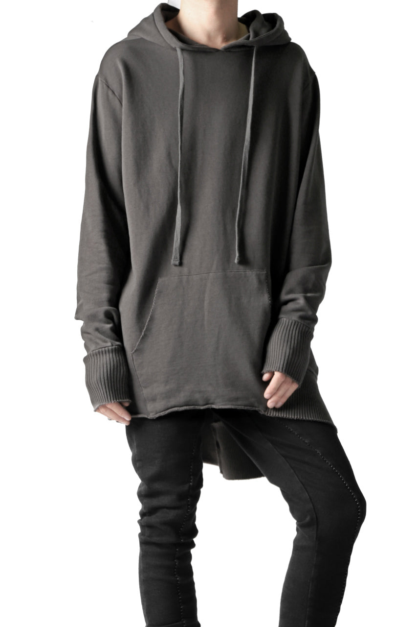 画像をギャラリービューアに読み込む, thomkrom BRUSHED BACK LONG HOODIE / FRENCH-TERRY (TAUPE)