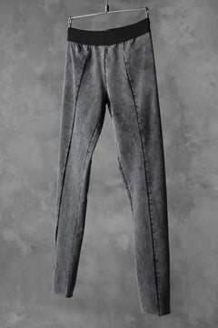 画像をギャラリービューアに読み込む, thomkrom OVERLOCKED LEGGINGS / OILED SPRAY DYE (GREY)