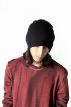 画像をギャラリービューアに読み込む, thomkromBEANY CAP / JERSEY OVERLOCKED (BLACK)