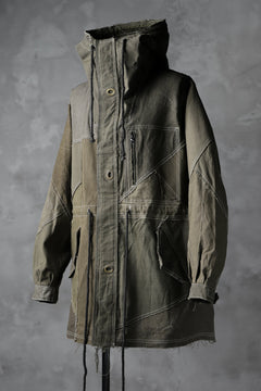 画像をギャラリービューアに読み込む, BACKLASH x LOOM exclusive RECONSTRUCTIVE HOODED JACKET / VINTAGE MILITARY CANVAS