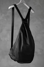 画像をギャラリービューアに読み込む, discord Yohji Yamamoto TUCKED LEATHER BACKPACK (BLACK)